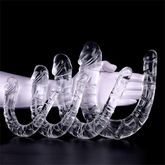 Clear Double-headed Dragon Dildo